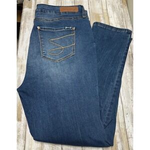 Seven7 Jeans Womens‎ 16W Skinny Ginsberg Blue Denim Stretch Pants Plus Size NWT